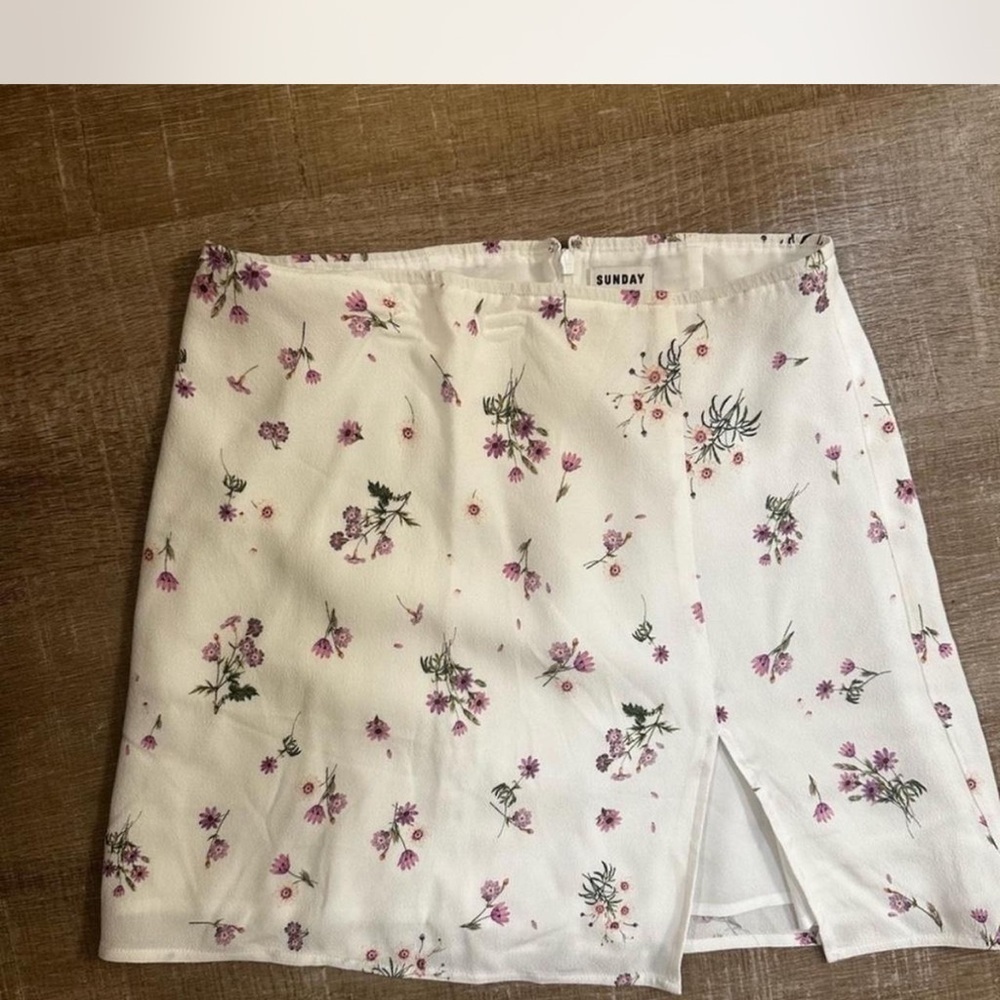 Aritzia Sunday Best Tatiana Mini Skirt Floral